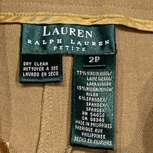 Load image into Gallery viewer, Deadstock 2005 Lauren Ralph Lauren English Manor Barley Woolblend Slacks Size 2 Petite Womens
