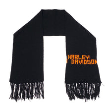 Load image into Gallery viewer, Harley Davidson Heavy Knit Fringe Scarf
