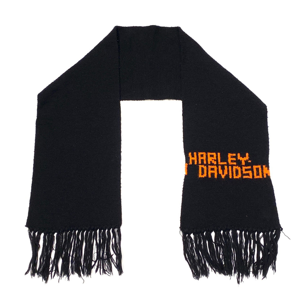 Harley Davidson Heavy Knit Fringe Scarf