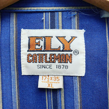 Load image into Gallery viewer, Vintage 80’s Ely Cattleman Western Striped Pearl Snap Shirt Men’s XL
