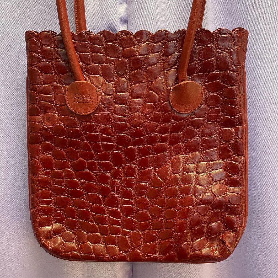 Casa Lopez Leather Shoulder Bag