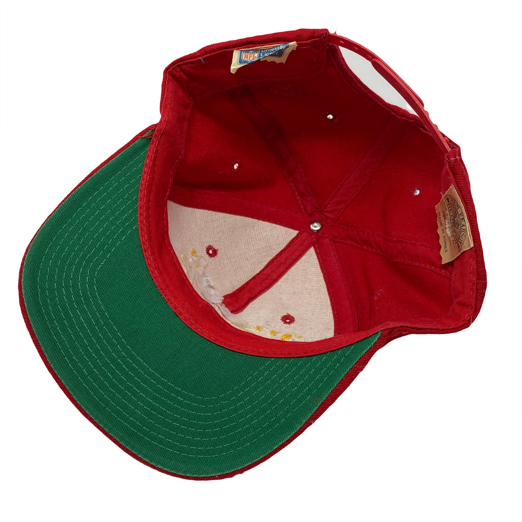 Vintage Drew Pearson NFL Kansas City Chiefs Bar Script Snapback Hat