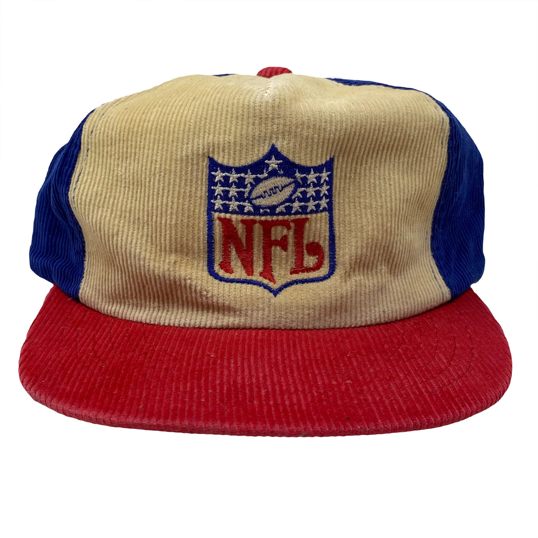 Vintage NFL Logo Corduroy Snapback Hat