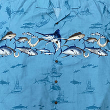 Load image into Gallery viewer, Vintage Hawaiian Togs Fish All Over Print Button Up Shirt Large
