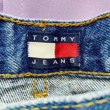 Load image into Gallery viewer, Vintage Y2K Tommy Hilfiger Flag Patch Boot Cut Jeans Men’s Size 34
