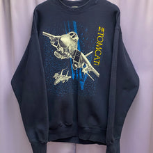 Load image into Gallery viewer, Vintage 1994 F-14 Tomcat Double Sided Large Print Sweatshirt XL
