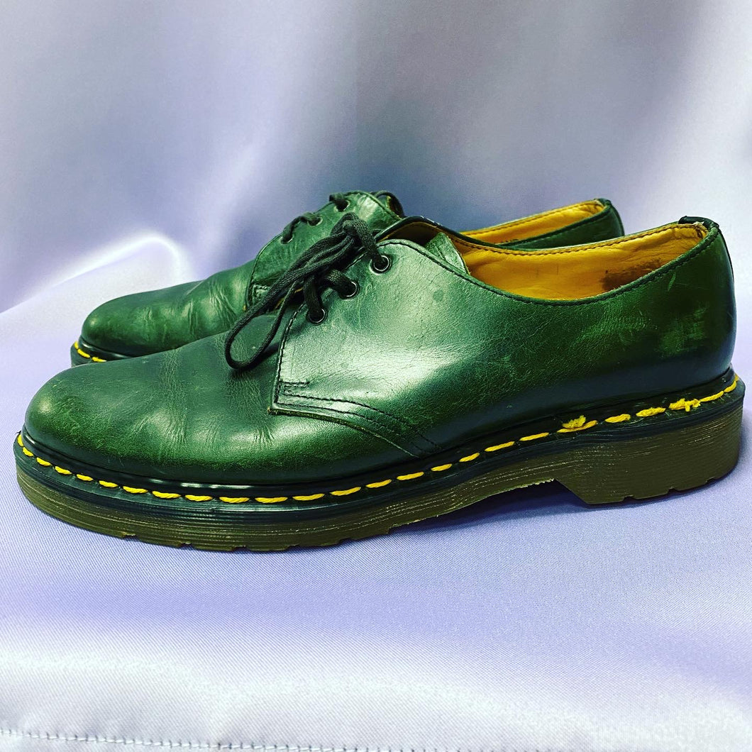 Dr. Martens Airwear Green Made In England Shoes Size 8