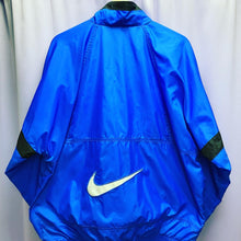 Load image into Gallery viewer, Vintage 90’s Nike Blue Big Swoosh Windbreaker Jacket Men’s Large
