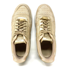 Load image into Gallery viewer, Nike Air Force 1 Upstep 917590-900 Metallic Anaconda Gold Beige AF1 Snake Scale Sneakers Women’s Size 8.5
