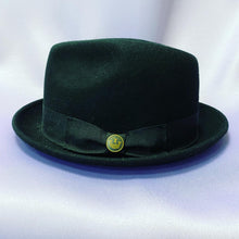 Load image into Gallery viewer, Goorin Bros Black Short Brim Fedora Wonder Hat
