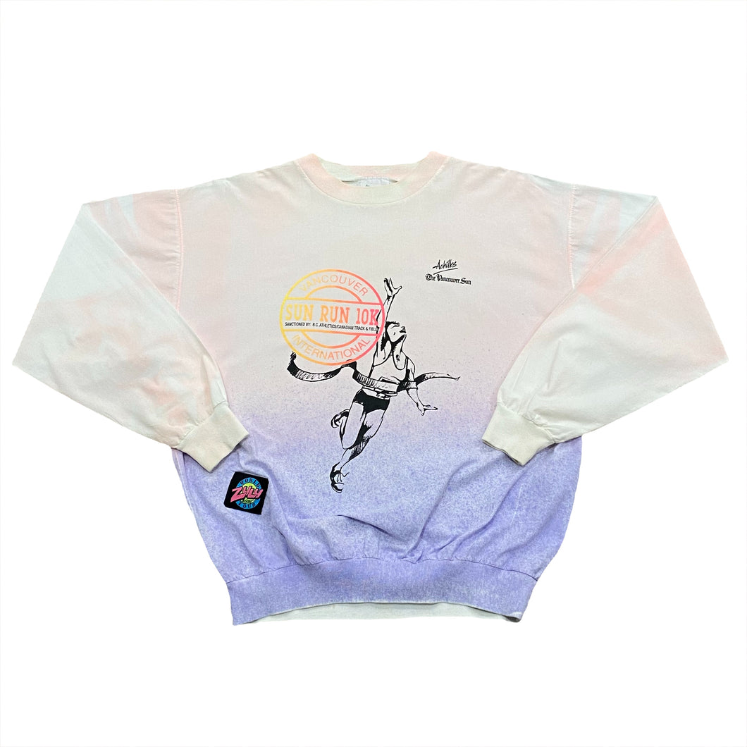 Vintage Vancouver Sun Run 10K Evergreen Ombre Long Sleeve Shirt Women’s Large