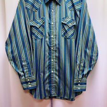 Load image into Gallery viewer, Vintage 80’s Ely Cattleman Western Striped Pearl Snap Shirt Men’s XL
