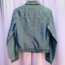 Load image into Gallery viewer, Vintage 90’s Guess USA Red Stitched Denim Jacket Women’s Medium
