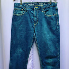 Load image into Gallery viewer, Carhartt Straight Blue Rugged Flex Jeans Men’s Size 34”
