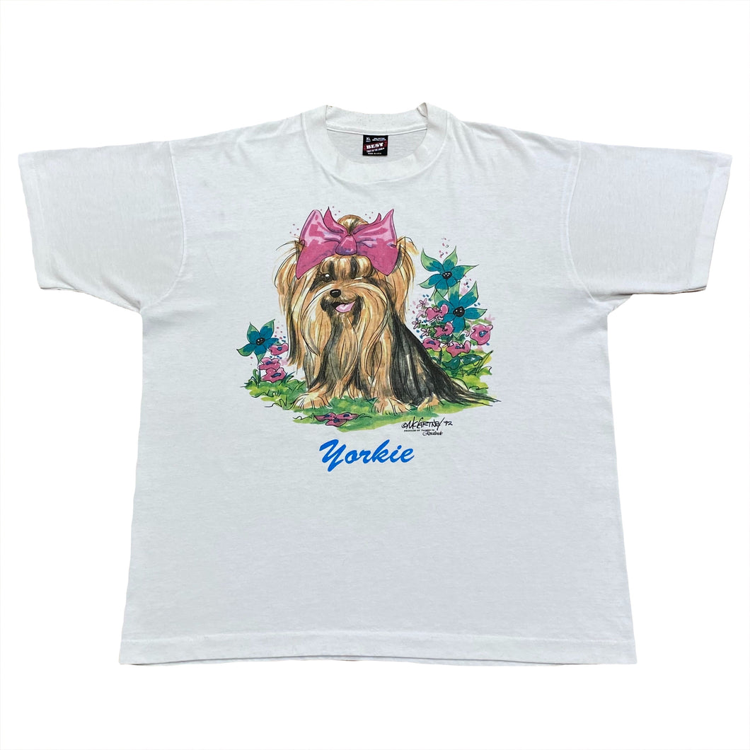 Vintage 1992 Yorkie Dog T-Shirt XL