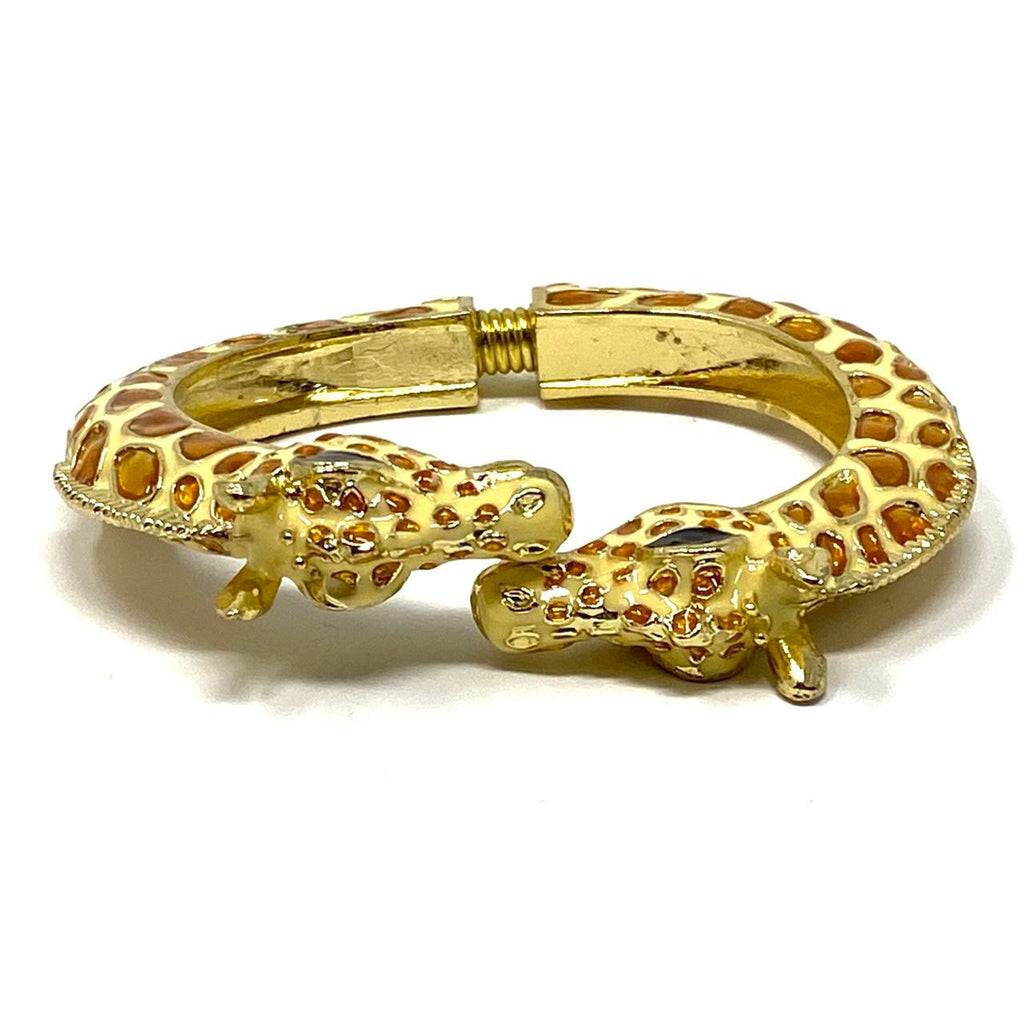 Kenneth Jay Lane (KJL) Double Headed Giraffe Bangle