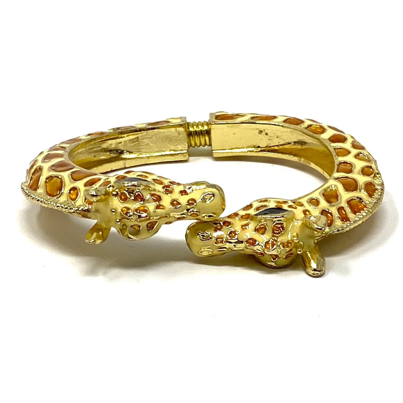 Kenneth Jay Lane (KJL) Double Headed Giraffe Bangle