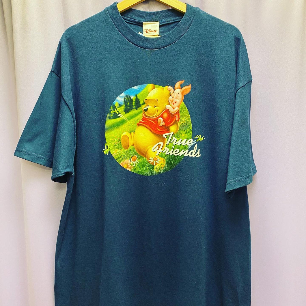 Deadstock Vintage 90’s Disney Store Winnie The Pooh & Piglet True Friends T-Shirt Men’s XL