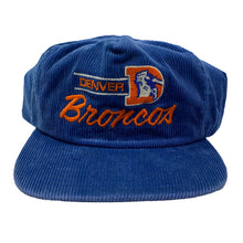 Load image into Gallery viewer, Vintage Annco NFL Denver Broncos Corduroy Snapback Hat
