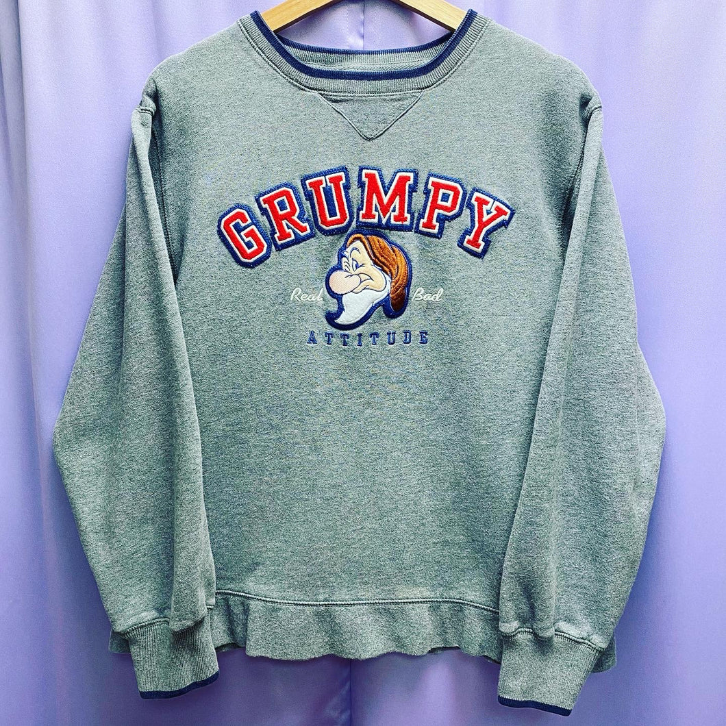 Vintage Y2K Disneyland Resort Grumpy Embroidered Sweatshirt Women’s Small