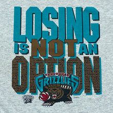Load image into Gallery viewer, Vintage 90’s NBA Vancouver Grizzlies Losing Is Not An Option Ringer T-Shirt Youth Medium
