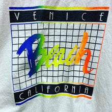 Load image into Gallery viewer, Vintage 80’s Venice Beach California Neon 1/4 Zip Long Sleeve Polo Shirt Women’s Medium
