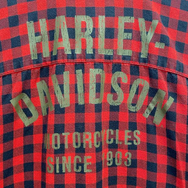 Harley Davidson 2010 Plaid Button Up Shirt XL