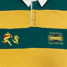 Load image into Gallery viewer, Delaney’s Irish Pub Hong Kong 2003 Embroidered Rugby Polo Shirt 2XL
