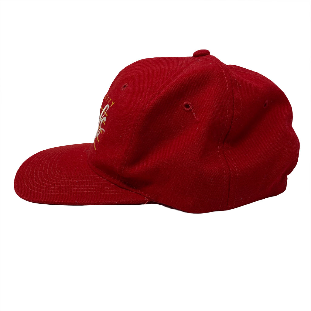 Vintage Drew Pearson NFL Kansas City Chiefs Bar Script Snapback Hat