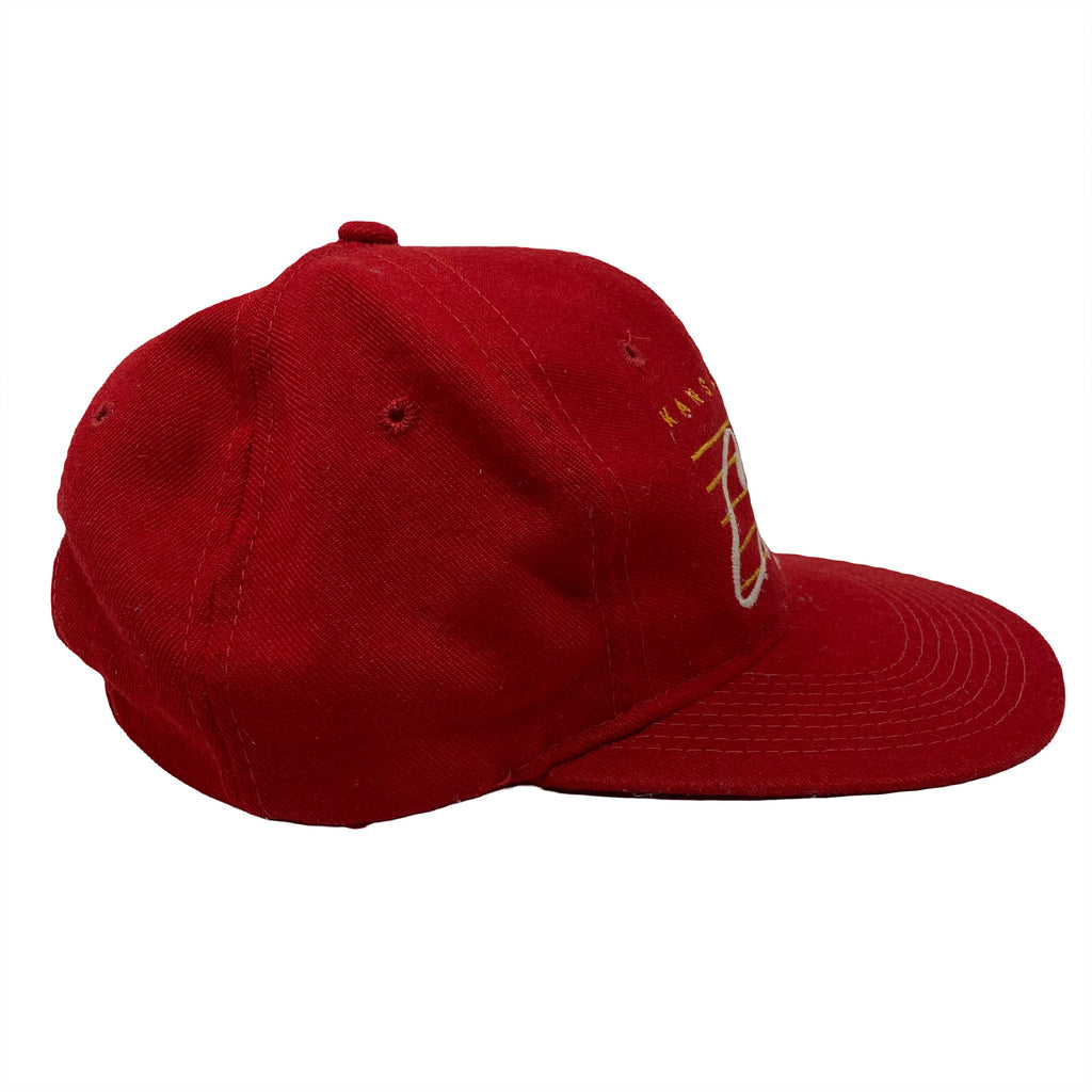 Vintage Drew Pearson NFL Kansas City Chiefs Bar Script Snapback Hat