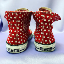 Load image into Gallery viewer, Converse All Star Chuck Taylor Polka Dot High Top Sneakers Women’s Size 6
