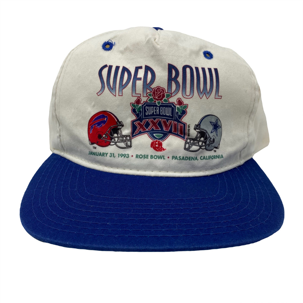 Vintage 1993 New Era NFL Super Bowl XXVII Rose Bowl Snapback Hat ...