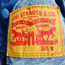 Load image into Gallery viewer, Levis Pride I Have Seen The Future LGBT Denim Jacket Women’s Small

