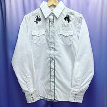 Load image into Gallery viewer, Vintage 70’s Bar B Western Embroidered Pearl Snap Shirt Women’s Size 16

