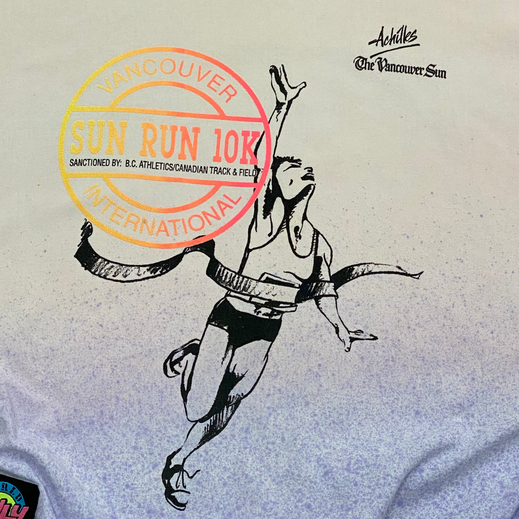 Vintage Vancouver Sun Run 10K Evergreen Ombre Long Sleeve Shirt Women’s Large