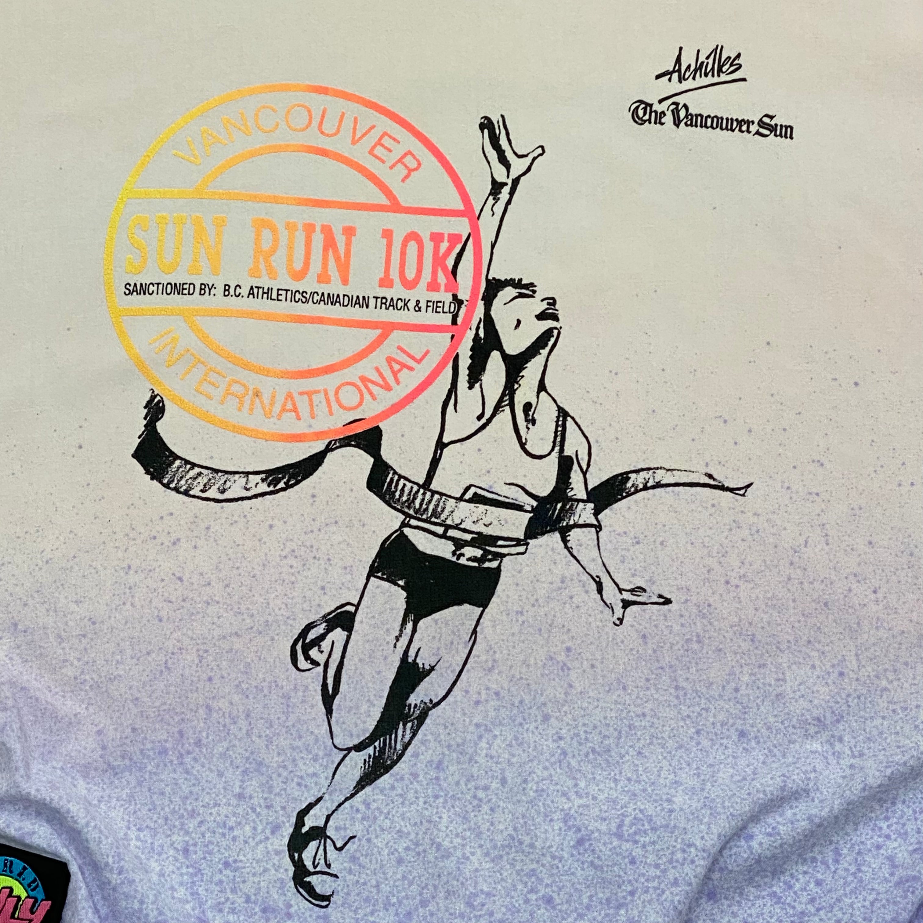 Vintage Vancouver Sun Run 10K Evergreen Ombre Long Sleeve Shirt Women’s Large