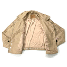 Load image into Gallery viewer, Blank NYC Embroidered Floral Faux Leather Studded Moto Jacket Medium
