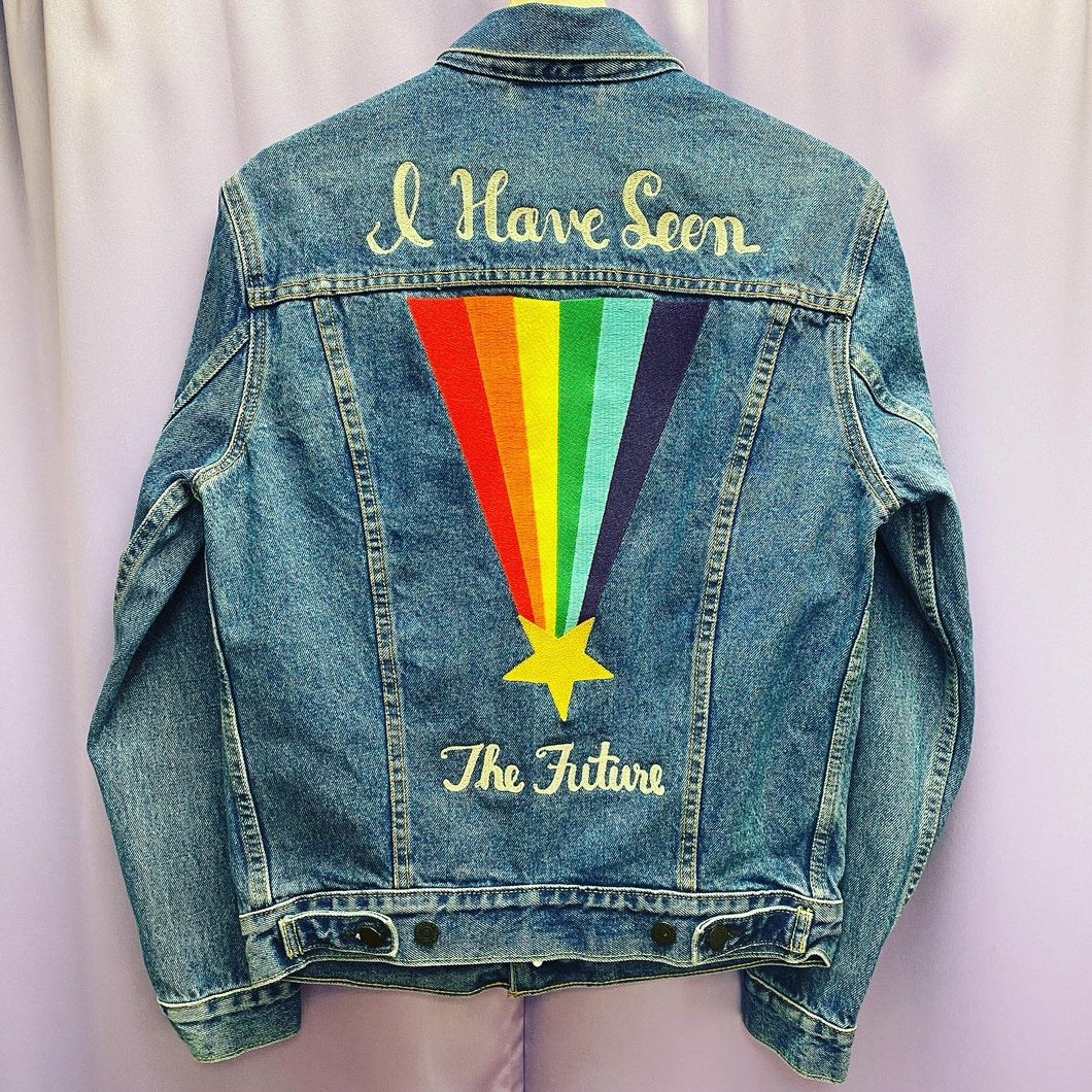 Levis Pride I Have Seen The Future LGBT Denim Jacket Women’s Small
