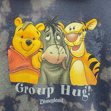 Load image into Gallery viewer, Y2K Disneyland Resort Winnie The Pooh &amp; Friends Group Hug! Tie-Dye Hoodie Large
