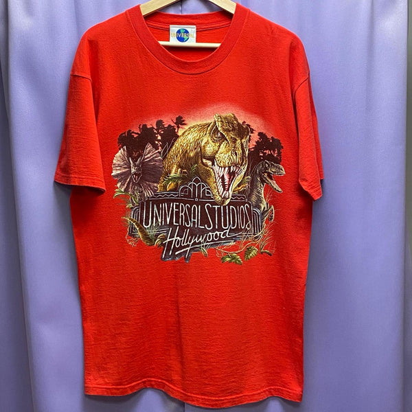 Vintage 90’s Universal Studios Hollywood Jurassic Park Dinosaurs T-Shirt Large