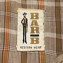 Load image into Gallery viewer, Vintage 70’s Bar B Plaid Pearl Snap Western Shirt Large
