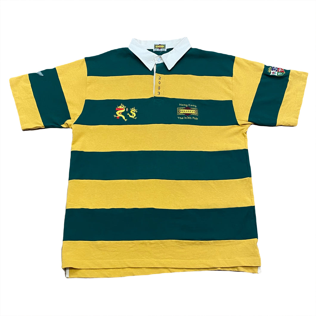 Delaney’s Irish Pub Hong Kong 2003 Embroidered Rugby Polo Shirt 2XL