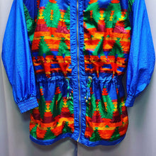 Load image into Gallery viewer, Vintage 80’s Lavon Aztec All Over Print Windbreaker Jacket Women’s Small
