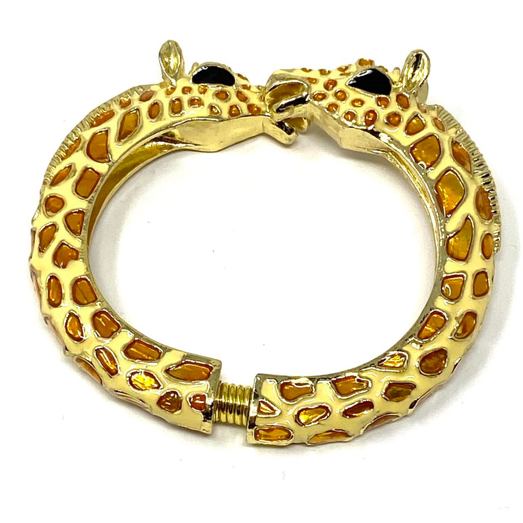 Kenneth Jay Lane (KJL) Double Headed Giraffe Bangle