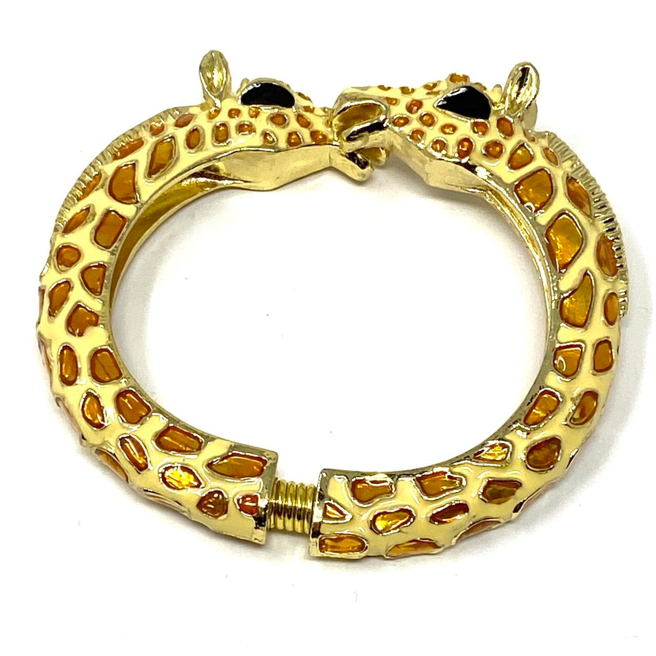 Kenneth Jay Lane (KJL) Double Headed Giraffe Bangle