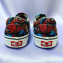 Load image into Gallery viewer, Vans x Marvel Spider-Man All Over Print Slip-On Sneakers Men’s Size 9 Women’s 10.5
